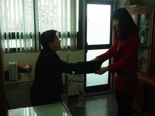 경상대학 동문회장학금 수여식(2008.03.07)